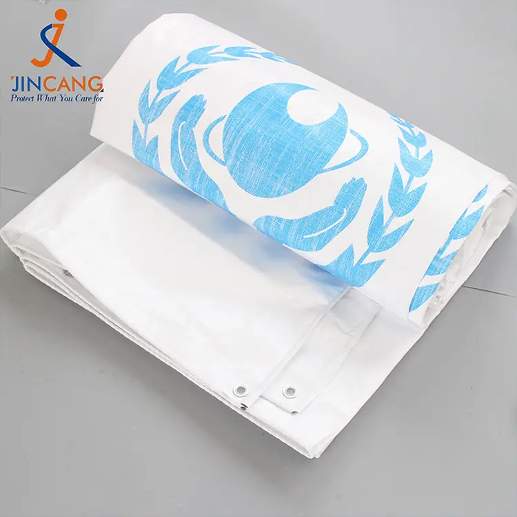 180 g de blanco con lona impresa en PE