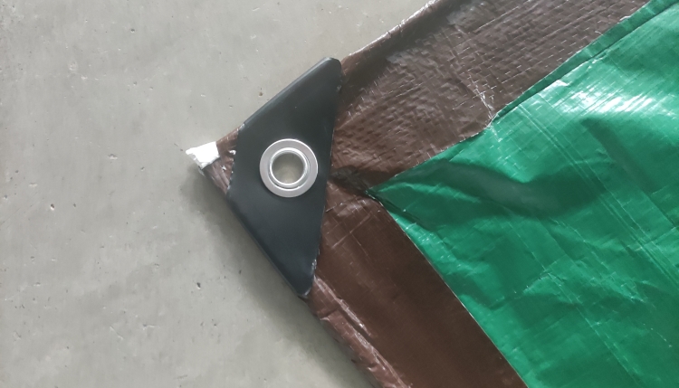 Lona de PE verde marrón de 8'x10' 110GSM para protección de cubierta Lona de PE verde marrón de 8'x10' 110GSM para protección de cubierta