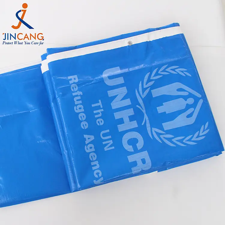 220g Blanco azul con lona impresa en PE