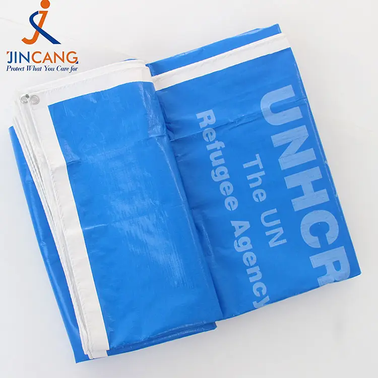 220g Blanco azul con lona impresa en PE