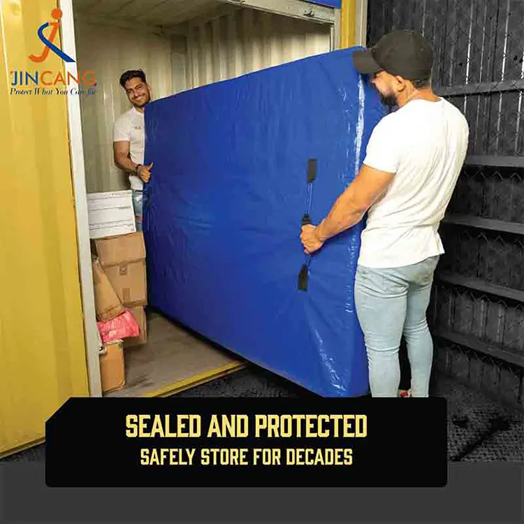 Bolsa de almacenamiento de colchón de PE con cremallera