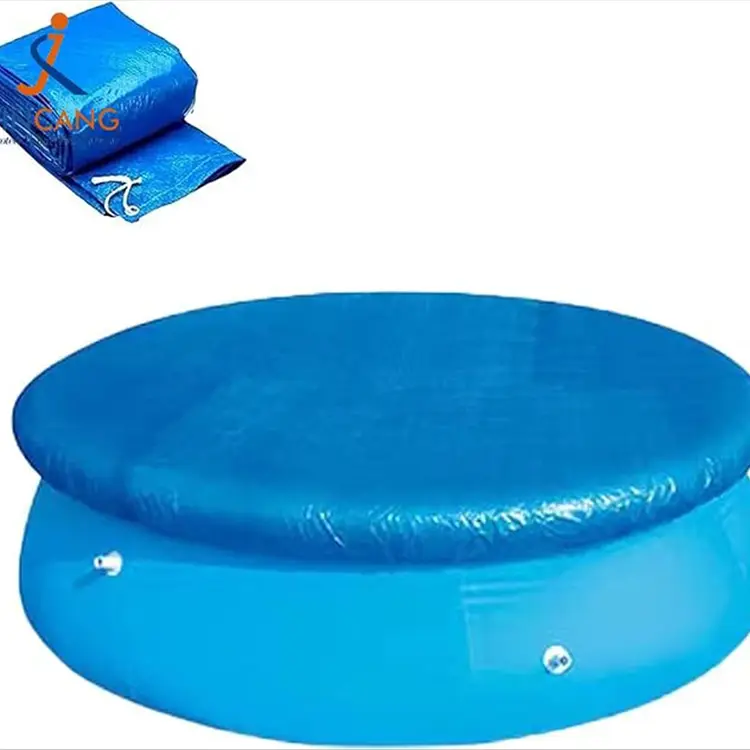 Cubierta de piscina sobre el suelo