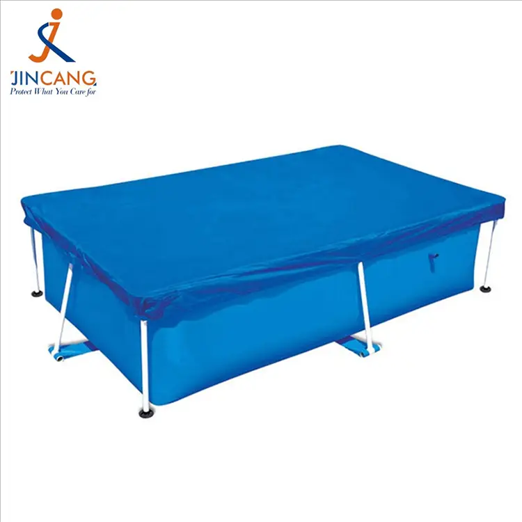 Cubierta de piscina sobre el suelo